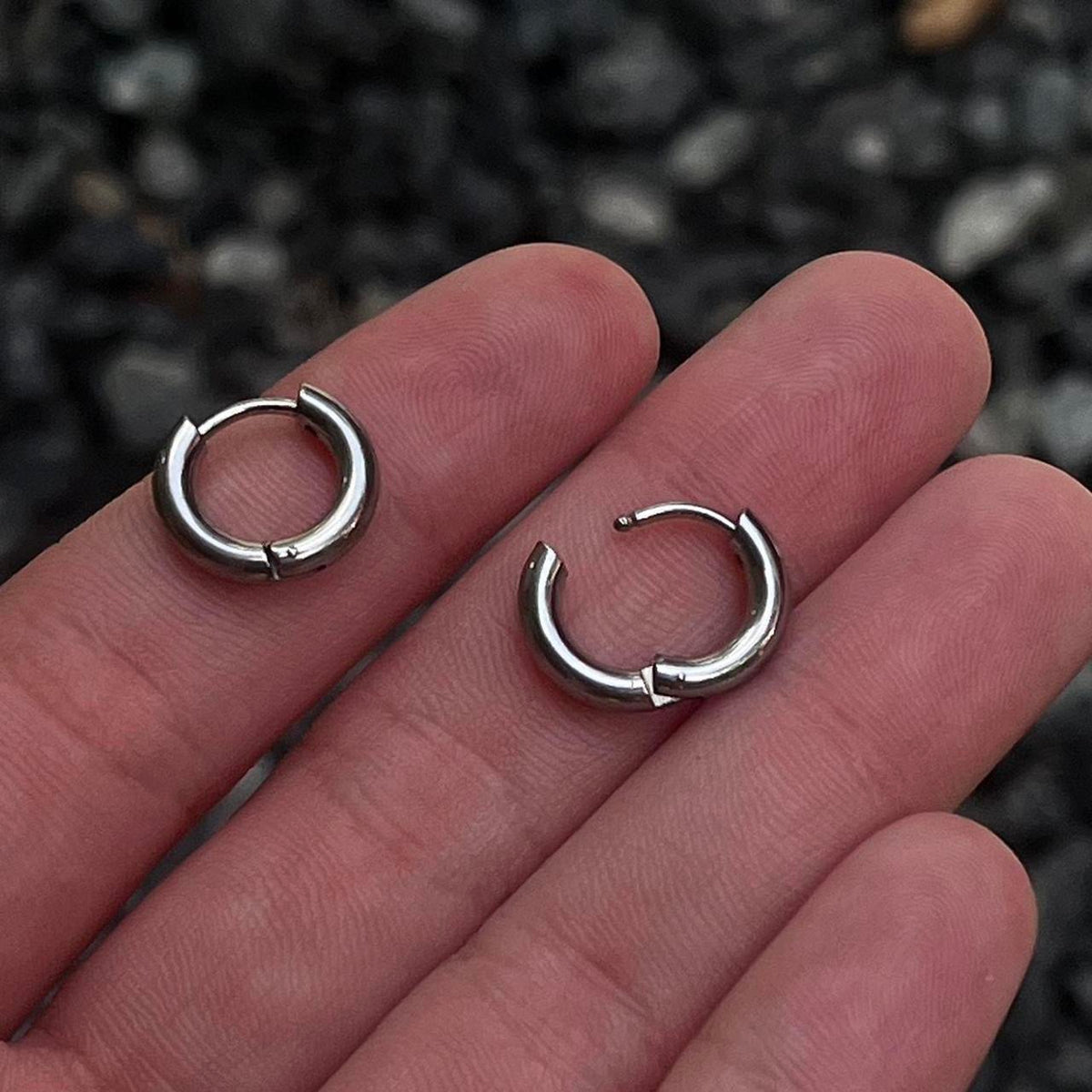 8 MM Hoop Earrings
